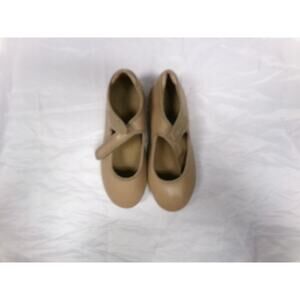 Dance Tap Shoes Danshuz 534 Youth 1.5M Tan Mary Jane Easy Strap